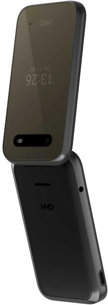 Atlenkiamas telefonas HMD 2660 Flip TA-1711 Dual SIM, Juodas