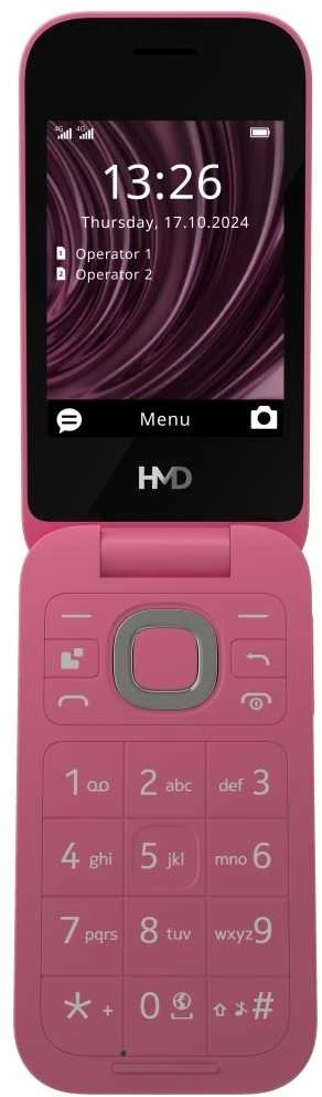 HMD 2660 Flip TA-1711 Dviguba SIM kortelė, raudona