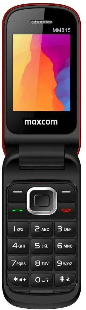Mobilusis telefonas GSM MAXCOM MM 815 raudonos spalvos