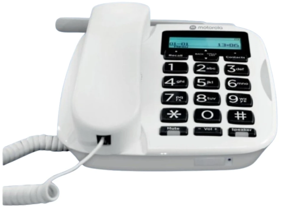 Telefonas stacionarus 4G Motorola FW500L balta