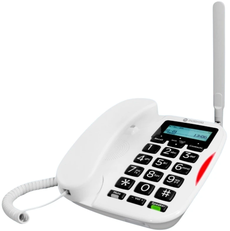 Telefonas stacionarus 4G Motorola FW500L balta
