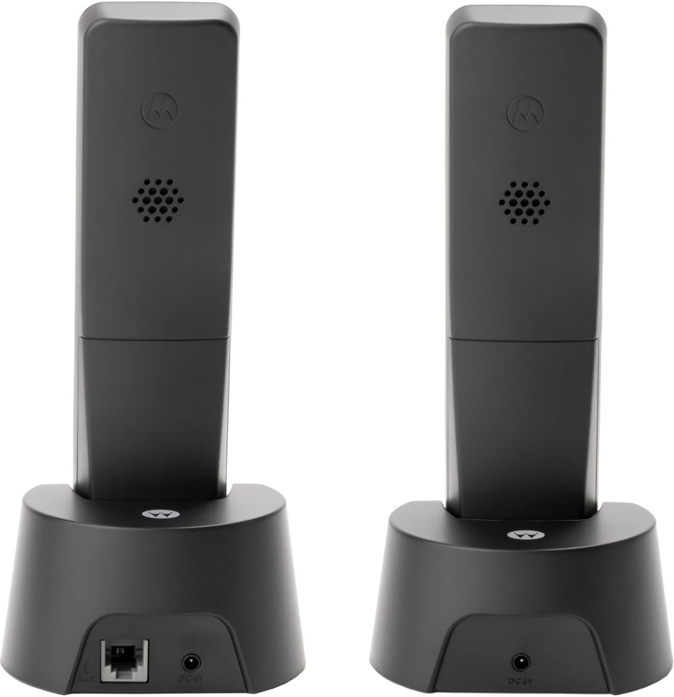 Telefonas stacionarus Motorola DOT202 DUO Juodas - TELEFONAS DECT