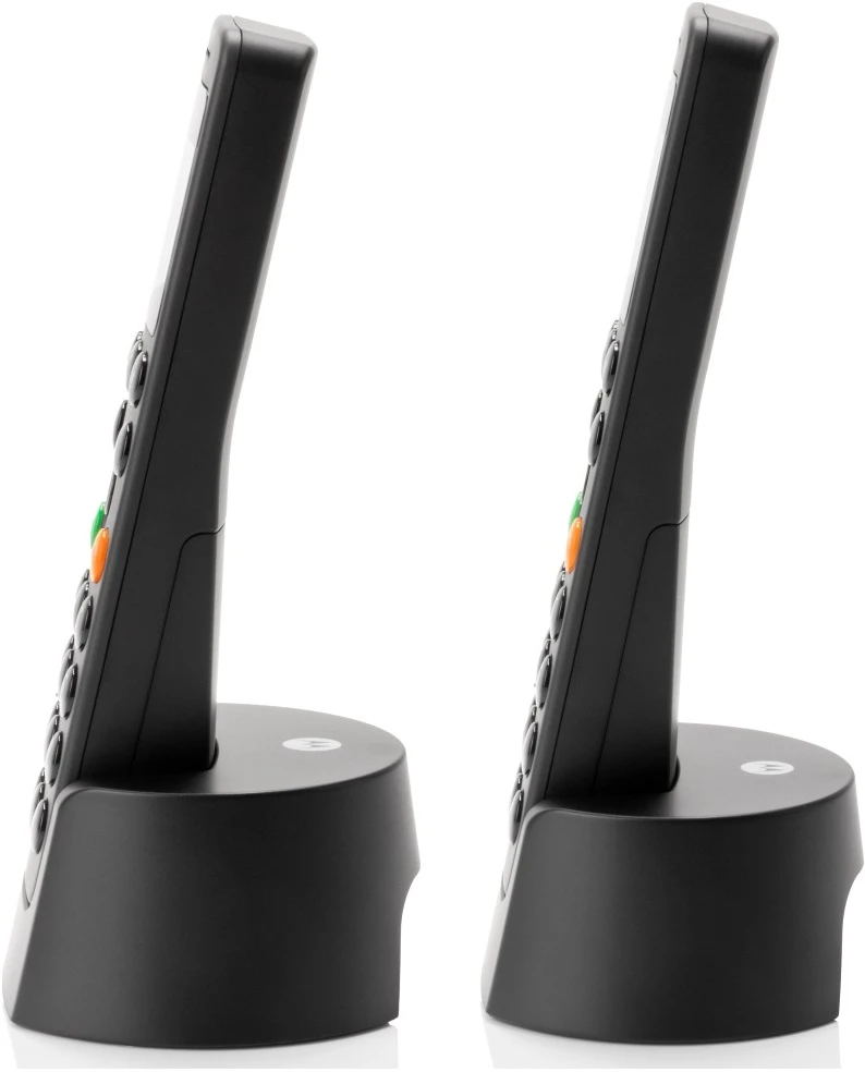 Telefonas stacionarus Motorola DOT202 DUO Juodas - TELEFONAS DECT