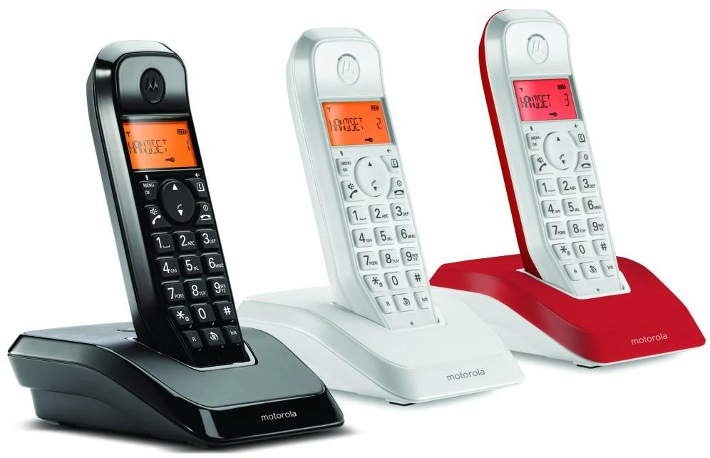 Telefonas stacionarus belaidis komplektas 3 vnt. Motorola S1203
