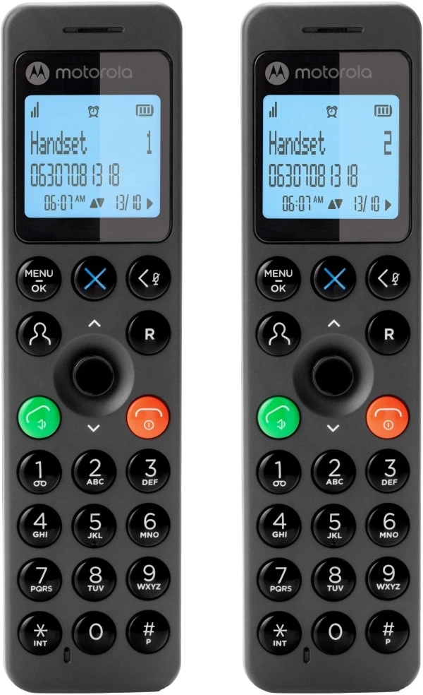 Telefonas stacionarus Motorola DOT202 DUO Juodas - TELEFONAS DECT
