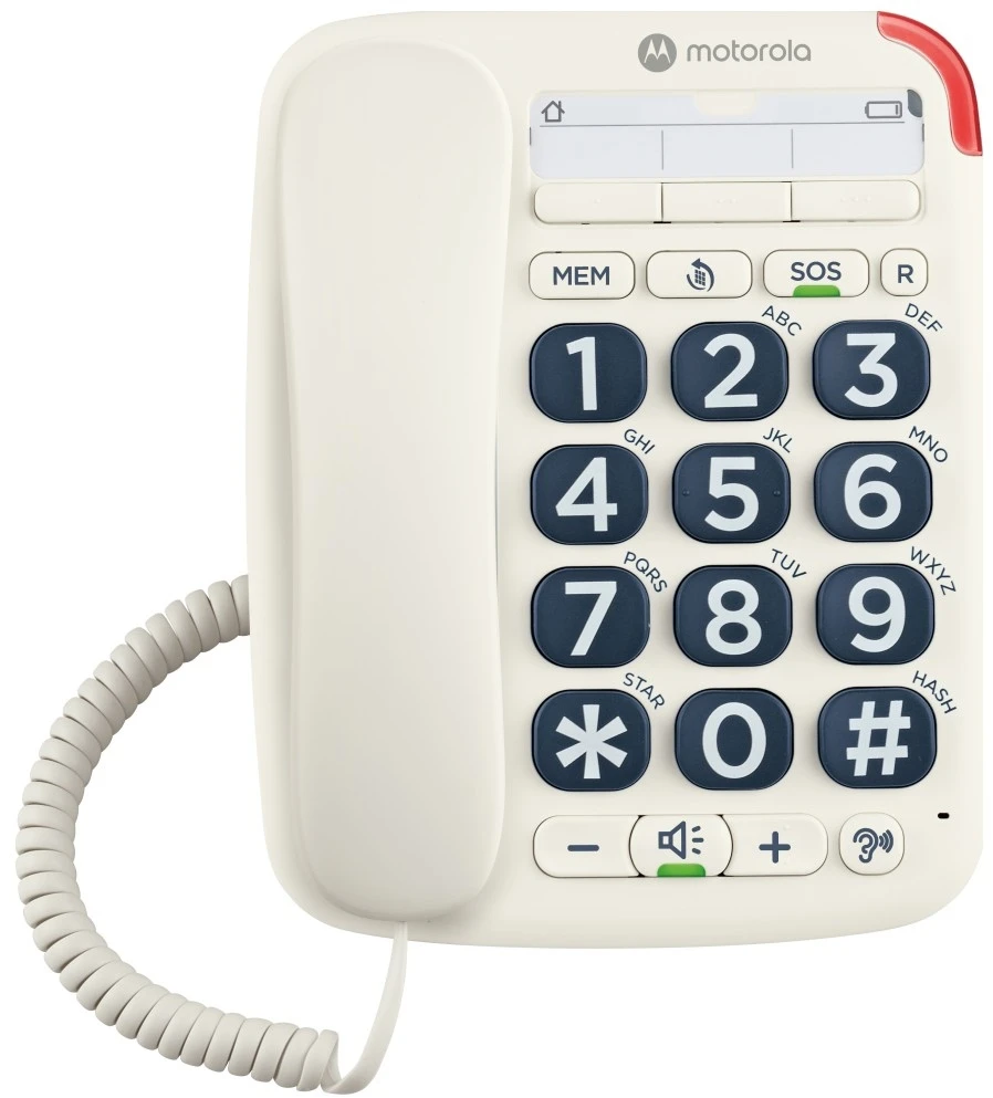 Telefonas stacionarus belaidis Motorola CT200 balta