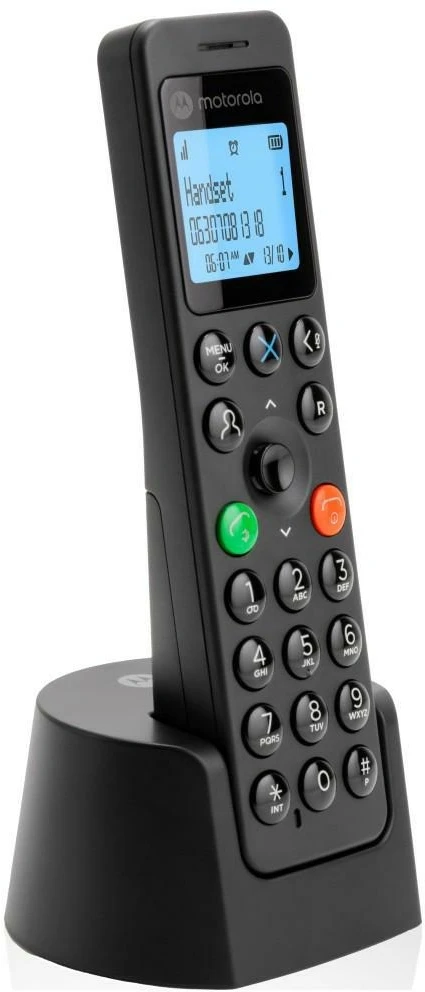 Telefonas stacionarus Motorola DOT201 Juodas - TELEFONAS DECT