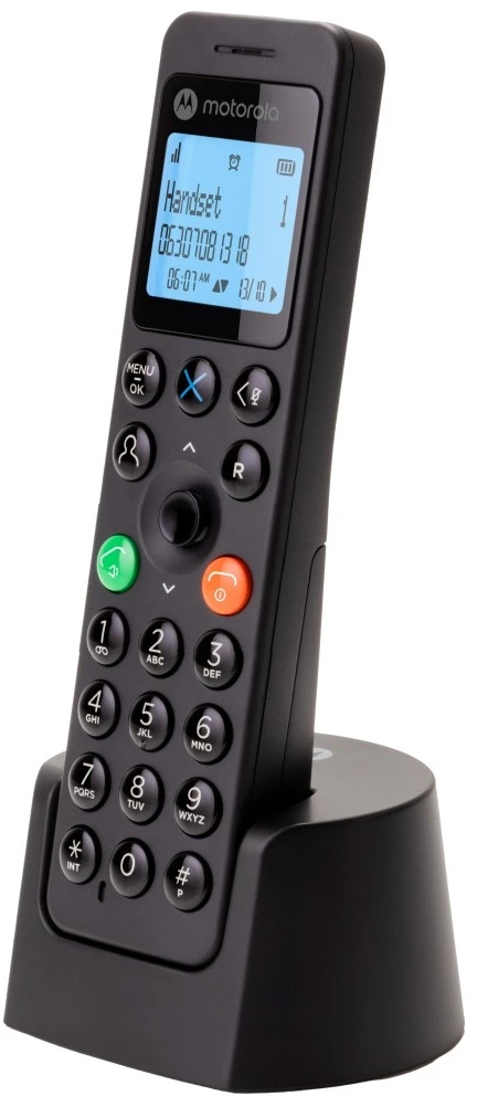 Telefonas stacionarus Motorola DOT201 Juodas - TELEFONAS DECT