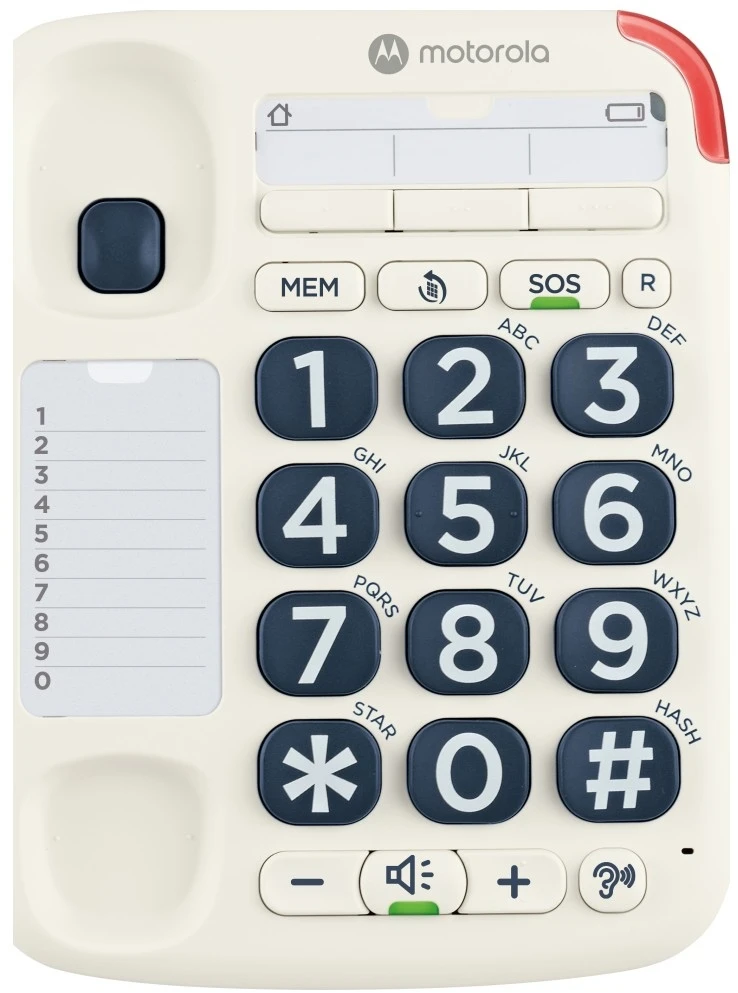 Telefonas stacionarus belaidis Motorola CT200 balta