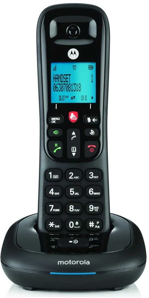 Telefonas stacionarus belaidis Motorola CD4001 juoda