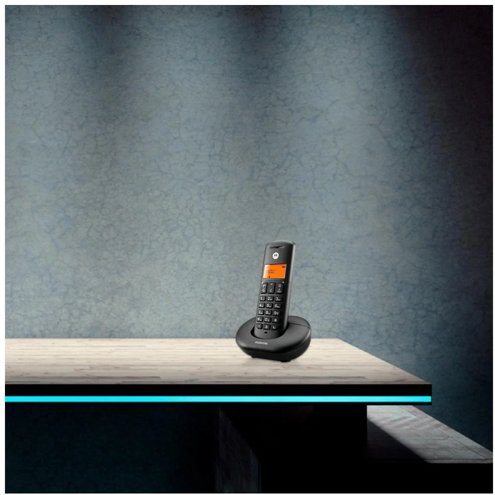Motorola Wireless Landline Phone | E201 | Built-in display | Juodas
