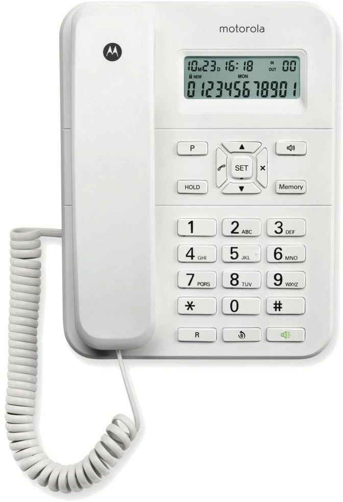 Belaidis laidinis telefonas Motorola CT202 baltas