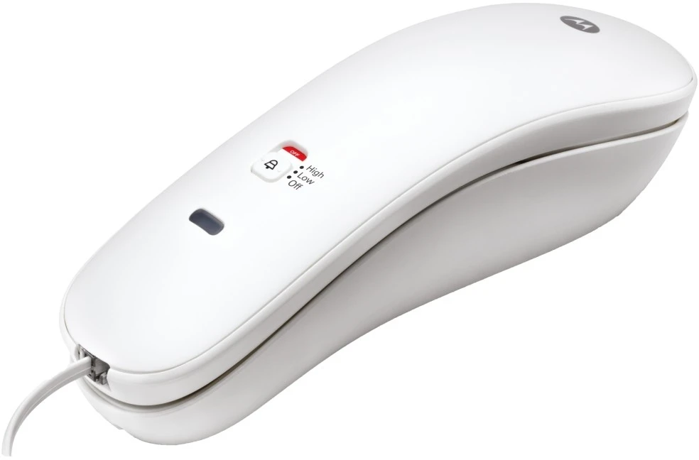 Belaidis telefonas su sieniniu laikikliu Motorola CT50 baltas