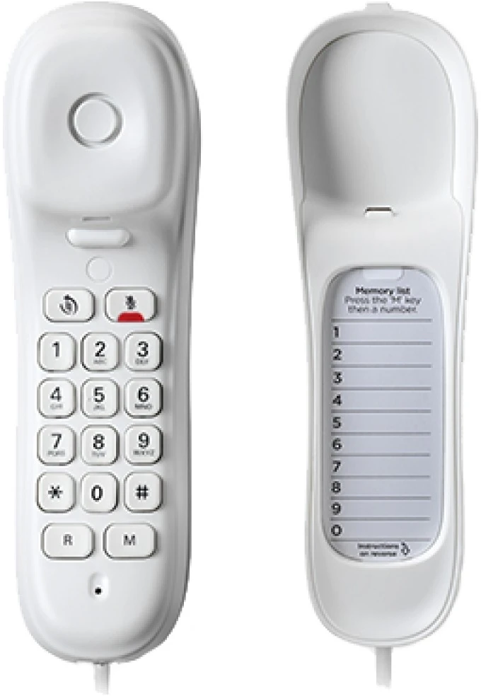 Belaidis telefonas su sieniniu laikikliu Motorola CT50 baltas