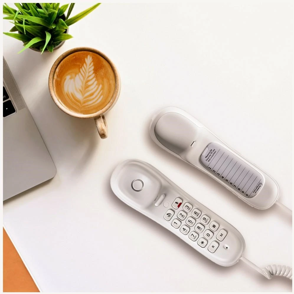Belaidis telefonas su sieniniu laikikliu Motorola CT50 baltas