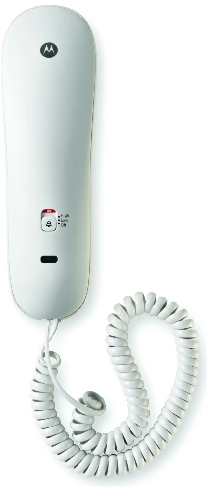 Belaidis telefonas su sieniniu laikikliu Motorola CT50 baltas