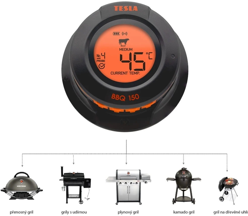 Termometr kuchenny TESLA Cook BBQ150 belaidis