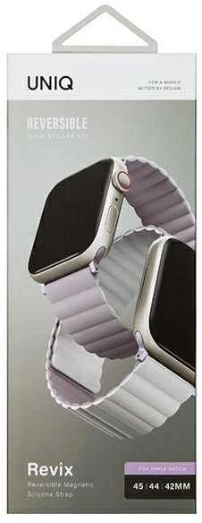 Uniq Išmaniojo laikrodžio Apple Watch 4/5/6/7/8/SE/ULTRA magnetinis/dvipusis dirželis, Rausvos spalvos, 44/45/49mm