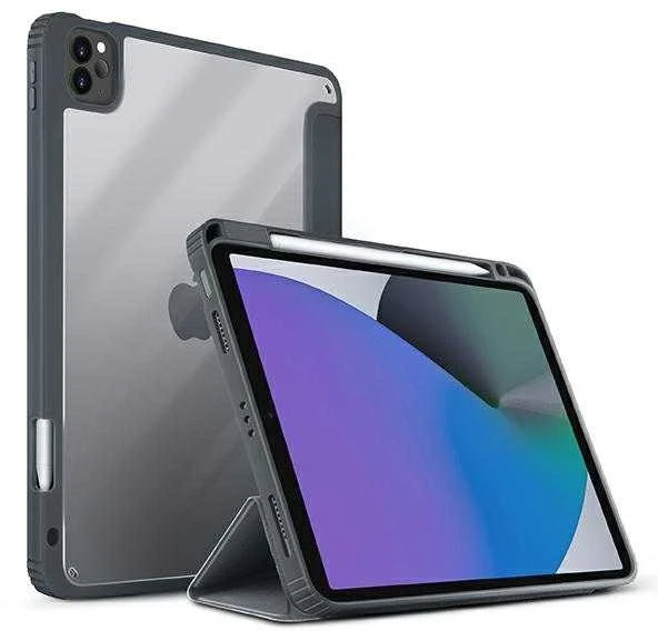 UNIQ Moven Dėklas Apple iPad Pro 11″ (2021/2020) Antimicrobial charcoal pilkos spalvos
