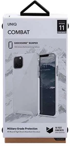 Dėklas Uniq UNIQ etui Combat iPhone 11 Pro Max balta/blanc baltas