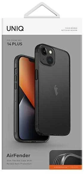UNIQ Air Fender Dėklas Apple iPhone 14 Plus 6,7″ smoked pilkos spalvos tinted