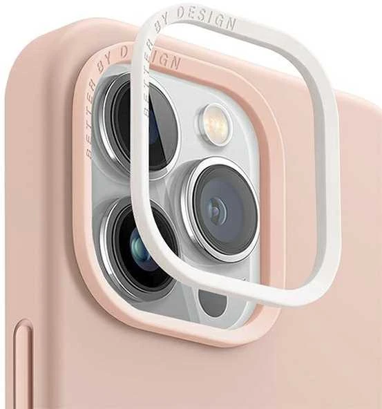 UNIQ dėklas Lino Hue Apple iPhone 14 Pro 6,1"Magclick Charging rožinės spalvos
