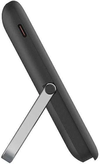 UNIQ nešiojama įkroviklis „Hoveo 5000mAh USB-C 20W PD“ greito įkrovimo belaidis magnetinis anglies pluošto pilkos spalvos