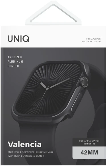 Dėklas UNIQ Valencia case Apple Watch Series 42mm midnight juodas