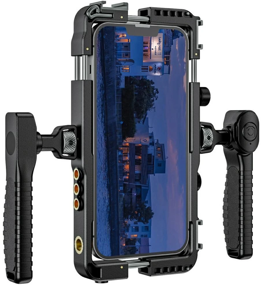 Universal video set for smartphone 4smarts with wireless remote juodos spalvos