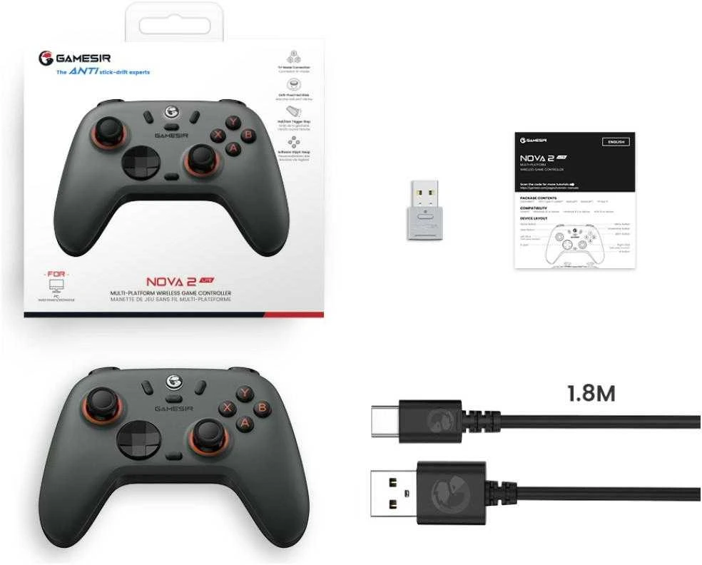 GameSir Nova 2 Lite bevielis valdiklis (pilkas)