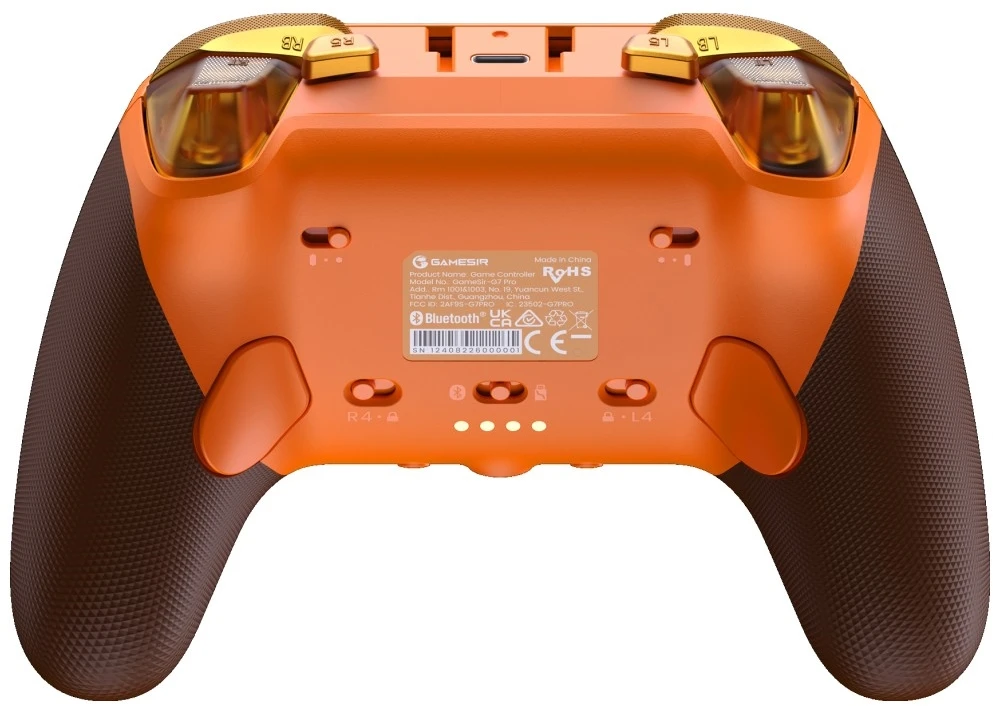 „GameSir G7 Pro“ universalus „Bluetooth“ žaidimų valdiklis „XBOX“ serijos „X/S“ / „One“ oranžinis