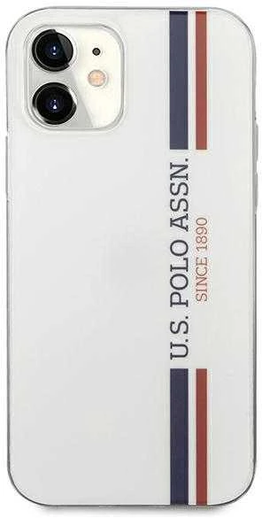 Us Polo Assn US Polo USHCP12SPCUSSWH Apple iPhone 12 mini 5,4" telefono dėklas baltos spalvos Tricolor Collection