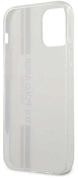 Us Polo Assn US Polo USHCP12SPCUSSWH Apple iPhone 12 mini 5,4" telefono dėklas baltos spalvos Tricolor Collection