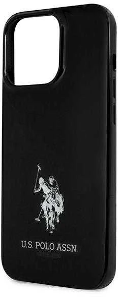 Us Polo Assn US Polo USHCP13XUMHK Apple iPhone 13 Pro Max 6,7″ juodos spalvos kietas dėklas Horses Logo