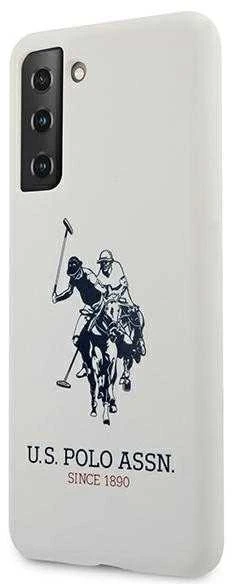 Dėklas Us Polo Assn US Polo USHCS21SSLHRWH S21 G991 baltos spalvos Silicone Logo