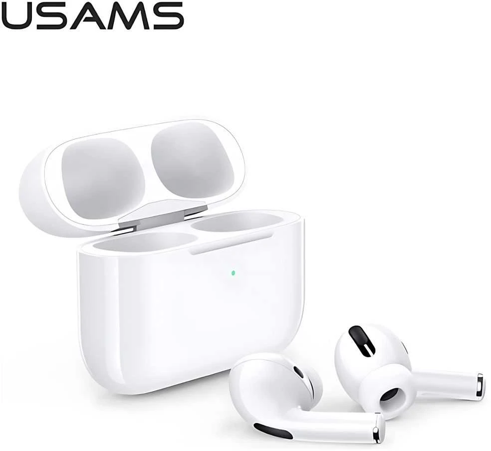 USAMS ausinės Bluetooth 5.0 TWSEmall Series belaidės baltos spalvos BHUYM01 (US-YM001)