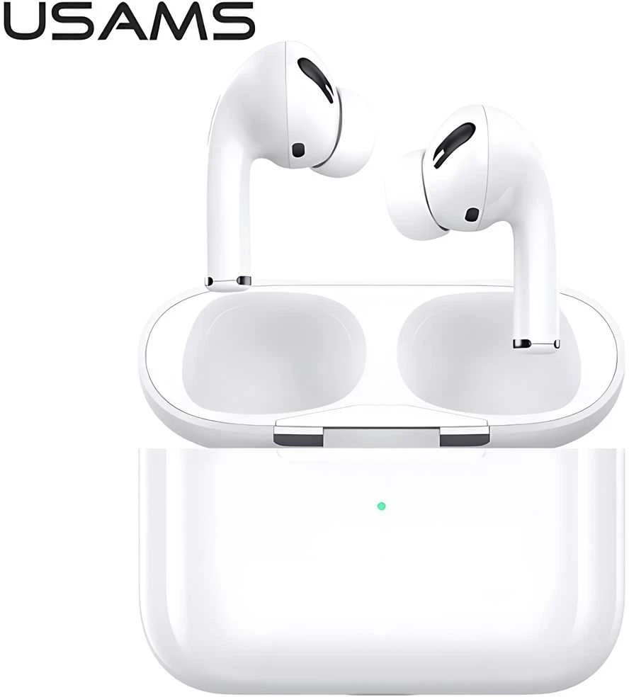 USAMS ausinės Bluetooth 5.0 TWSEmall Series belaidės baltos spalvos BHUYM01 (US-YM001)