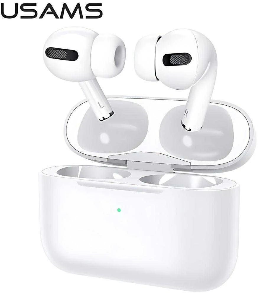 USAMS ausinės Bluetooth 5.0 TWSEmall Series belaidės baltos spalvos BHUYM01 (US-YM001)