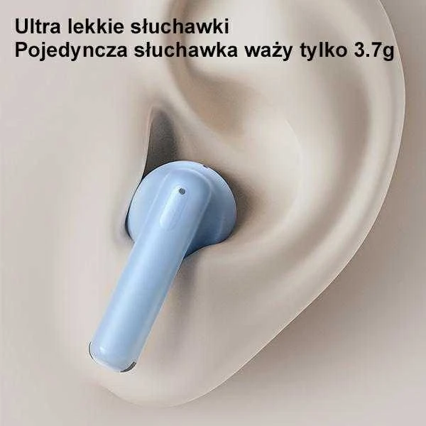 Usams US14 Dual-mic ENC TWS, mėlynas
