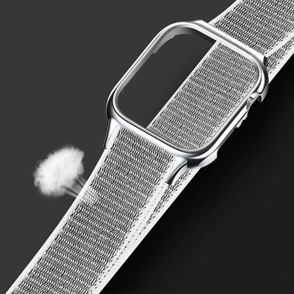 USAMS Dirželis su etui Apple Watch 4/5/6/7/SE 44/45mm. rózowo-auksinė/rose auksinis ZB74IW4 (US-ZB074)