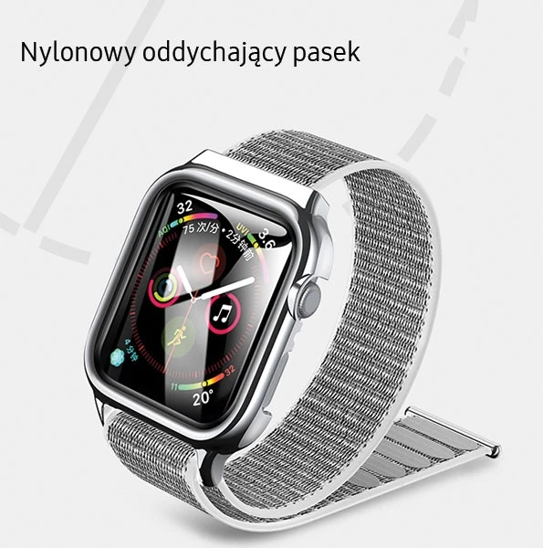 USAMS Dirželis su etui Apple Watch 4/5/6/7/SE 44/45mm. rózowo-auksinė/rose auksinis ZB74IW4 (US-ZB074)