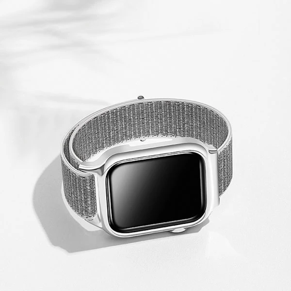 USAMS Dirželis su etui Apple Watch 4/5/6/7/SE 44/45mm. rózowo-auksinė/rose auksinis ZB74IW4 (US-ZB074)
