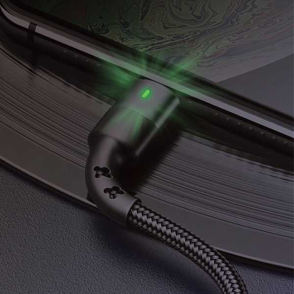 USAMS pintas U26 USB-C kabelis 1m (1 vnt. komplekte) 3A greito įkrovimo, raudonas SJ313TC02 (US-SJ313)