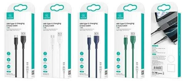 USAMS U68 USB-C 2A greito įkrovimo 1m mėlynas SJ501USB03 (US-SJ501)