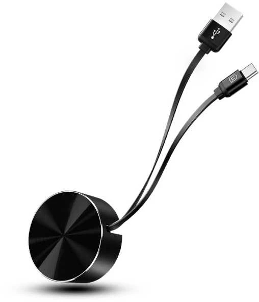 USAMS USB-C U-Bin jungties kabelis 1 m. 2 ausinės/juodas TCUSBZH01 (US-SJ164)