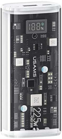 USAMS išorinė baterija 9000mAh PD 20W QC3.0+PD dviejų prievadų greito įkrovimo baltas 10KCD18902 (US-CD189)
