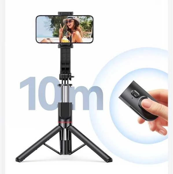 USAMS Selfie Stick Tripod juodas ZB25601 (US-ZB256)