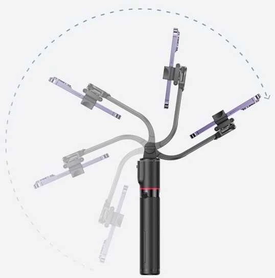 USAMS Selfie Stick Tripod juodas ZB25601 (US-ZB256)