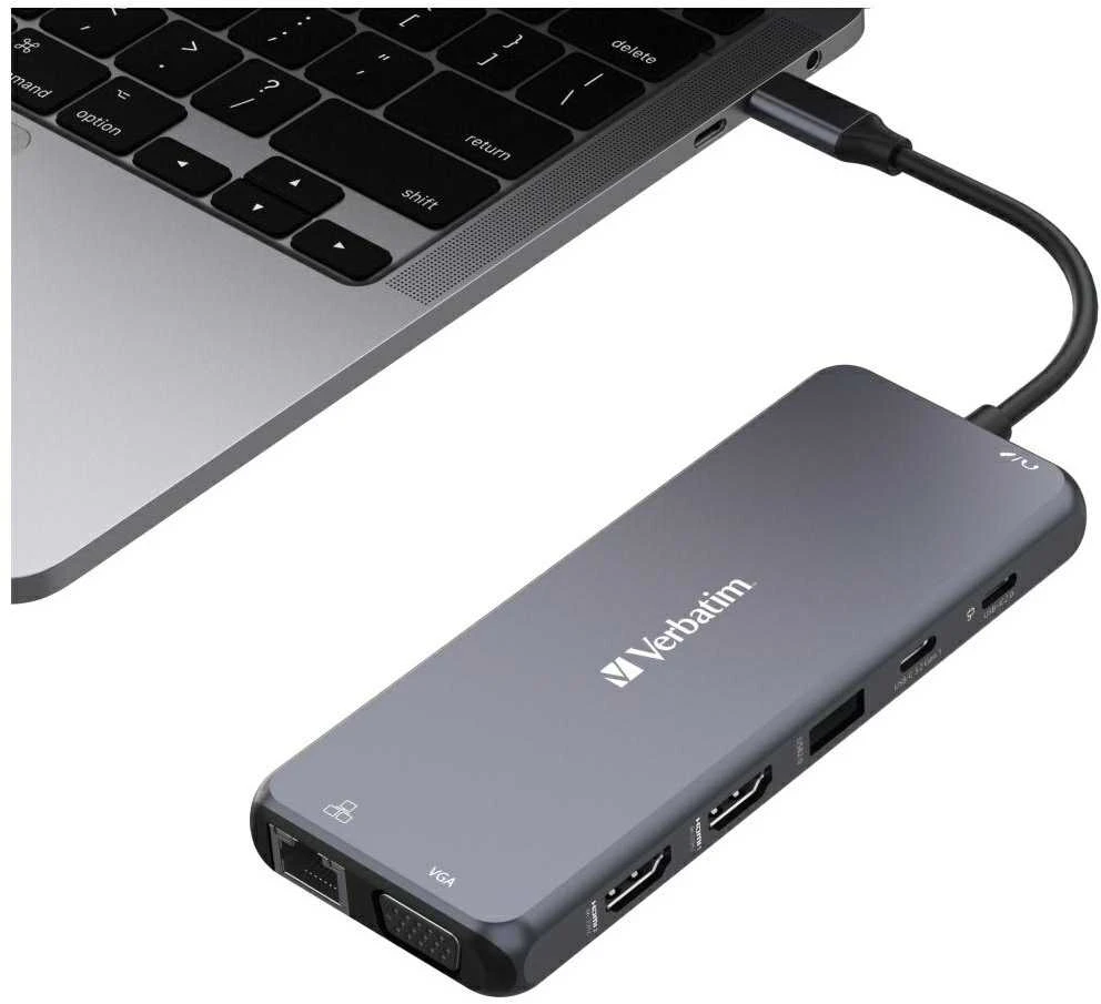 Verbatim CMH-14 C tipo USB 5000 Mbit/ai Sidabras