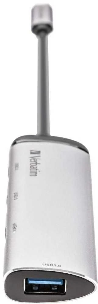 Verbatim Adapteris Hub USB-C - 4xUSB-A 3.2 pilkos spalvos 49147